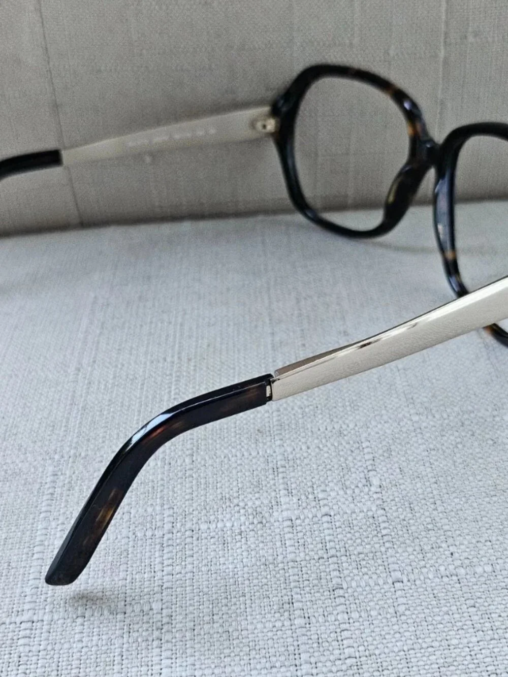 Anne Klein New York Women Eyeglasses Frame Big Face Brown Tortoise Glasses